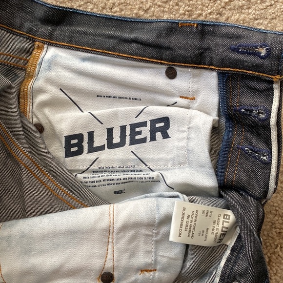 Bluer Cuffed Jeans Size 32 - Picture 4 of 7